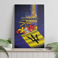 Barbados Independence Day Canvas Wall Art Coat of Arms with Freedom Emblems - Wonder Print Shop