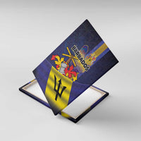 Barbados Independence Day Canvas Wall Art Coat of Arms with Freedom Emblems - Wonder Print Shop