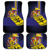 Barbados Independence Day Car Mats Coat of Arms with Freedom Emblems - Wonder Print Shop