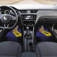 Barbados Independence Day Car Mats Coat of Arms with Freedom Emblems - Wonder Print Shop