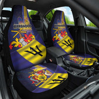 Barbados Independence Day Car Seat Cover Coat of Arms with Freedom Emblems - Wonder Print Shop
