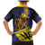 Barbados Independence Day Family Matching Mermaid Dress and Hawaiian Shirt Coat of Arms with Freedom Emblems - Wonder Print Shop