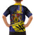 Barbados Independence Day Family Matching Off Shoulder Maxi Dress and Hawaiian Shirt Coat of Arms with Freedom Emblems - Wonder Print Shop