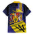 Barbados Independence Day Family Matching Off Shoulder Short Dress and Hawaiian Shirt Coat of Arms with Freedom Emblems - Wonder Print Shop