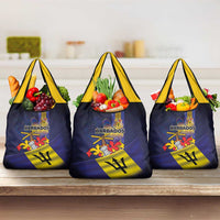 Barbados Independence Day Grocery Bag Coat of Arms with Freedom Emblems - Wonder Print Shop