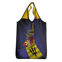 Barbados Independence Day Grocery Bag Coat of Arms with Freedom Emblems - Wonder Print Shop
