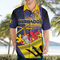 Barbados Independence Day Hawaiian Shirt Coat of Arms with Freedom Emblems - Wonder Print Shop