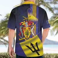 Barbados Independence Day Hawaiian Shirt Coat of Arms with Freedom Emblems - Wonder Print Shop