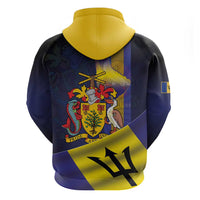 Barbados Independence Day Hoodie Coat of Arms with Freedom Emblems - Wonder Print Shop
