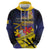 Barbados Independence Day Hoodie Coat of Arms with Freedom Emblems - Wonder Print Shop