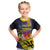 Barbados Independence Day Kid T Shirt Coat of Arms with Freedom Emblems - Wonder Print Shop