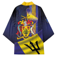 Barbados Independence Day Kimono Coat of Arms with Freedom Emblems - Wonder Print Shop