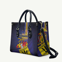 Barbados Independence Day Leather Bag Coat of Arms with Freedom Emblems - Wonder Print Shop