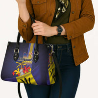 Barbados Independence Day Leather Bag Coat of Arms with Freedom Emblems - Wonder Print Shop