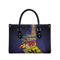 Barbados Independence Day Leather Bag Coat of Arms with Freedom Emblems - Wonder Print Shop