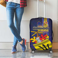 Barbados Independence Day Luggage Cover Coat of Arms with Freedom Emblems - Wonder Print Shop