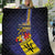 Barbados Independence Day Quilt Coat of Arms with Freedom Emblems - Wonder Print Shop