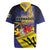 Barbados Independence Day Rugby Jersey Coat of Arms with Freedom Emblems - Wonder Print Shop