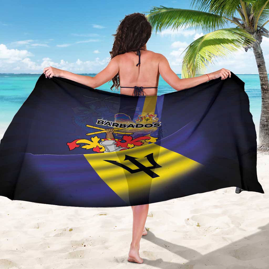 Barbados Independence Day Sarong Coat of Arms with Freedom Emblems - Wonder Print Shop