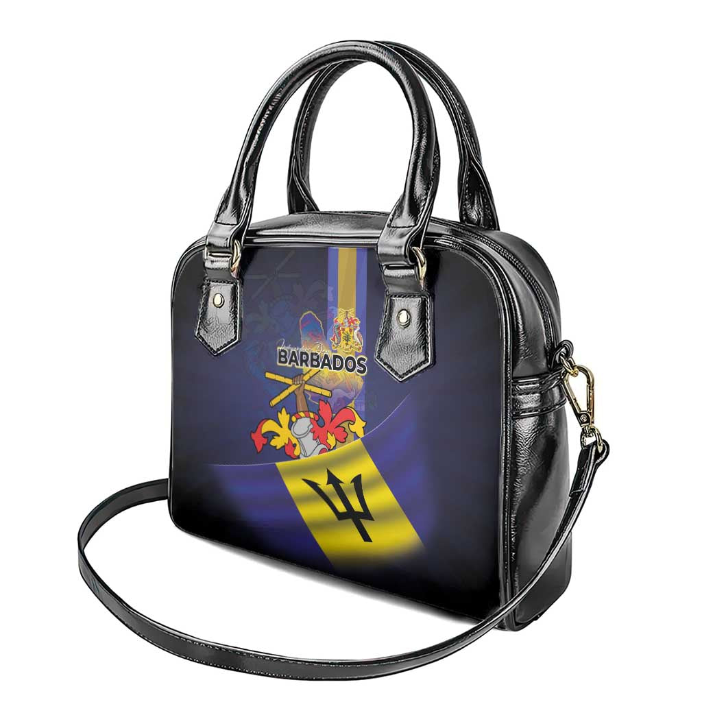 Barbados Independence Day Shoulder Handbag Coat of Arms with Freedom Emblems - Wonder Print Shop