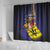 Barbados Independence Day Shower Curtain Coat of Arms with Freedom Emblems - Wonder Print Shop