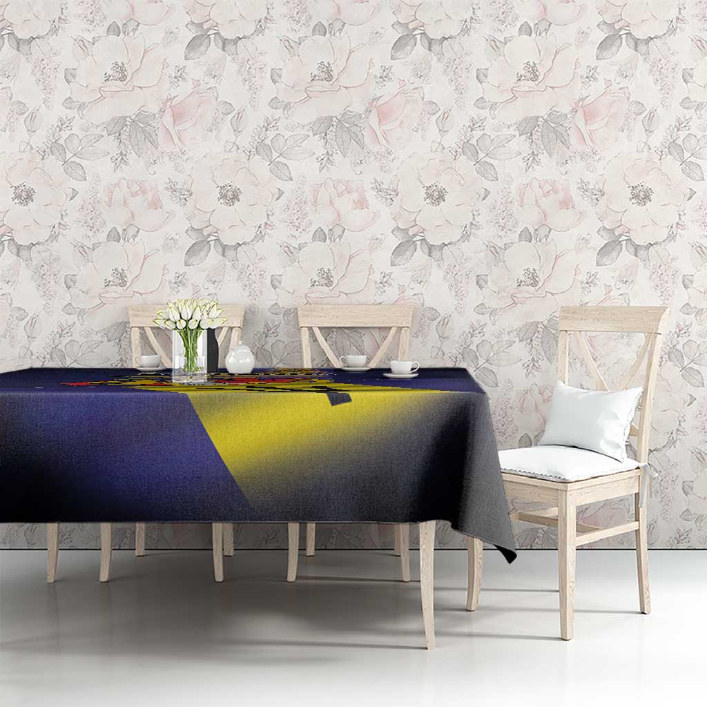 Barbados Independence Day Tablecloth Coat of Arms with Freedom Emblems - Wonder Print Shop