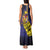 Barbados Independence Day Tank Maxi Dress Coat of Arms with Freedom Emblems - Wonder Print Shop