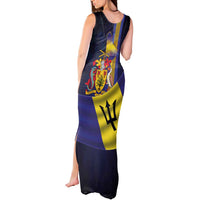Barbados Independence Day Tank Maxi Dress Coat of Arms with Freedom Emblems - Wonder Print Shop