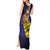 Barbados Independence Day Tank Maxi Dress Coat of Arms with Freedom Emblems - Wonder Print Shop