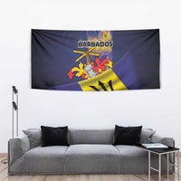 Barbados Independence Day Tapestry Coat of Arms with Freedom Emblems - Wonder Print Shop