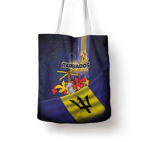 Barbados Independence Day Tote Bag Coat of Arms with Freedom Emblems - Wonder Print Shop