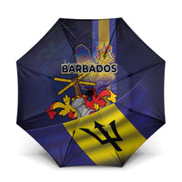 Barbados Independence Day Umbrella Coat of Arms with Freedom Emblems - Wonder Print Shop
