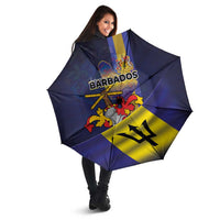 Barbados Independence Day Umbrella Coat of Arms with Freedom Emblems - Wonder Print Shop
