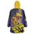 Barbados Independence Day Wearable Blanket Hoodie Coat of Arms with Freedom Emblems - Wonder Print Shop