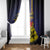 Barbados Independence Day Window Curtain Coat of Arms with Freedom Emblems - Wonder Print Shop