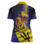 Barbados Independence Day Women Polo Shirt Coat of Arms with Freedom Emblems - Wonder Print Shop