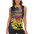 Barbados Independence Day Women Sleeveless Polo Shirt Coat of Arms with Freedom Emblems - Wonder Print Shop
