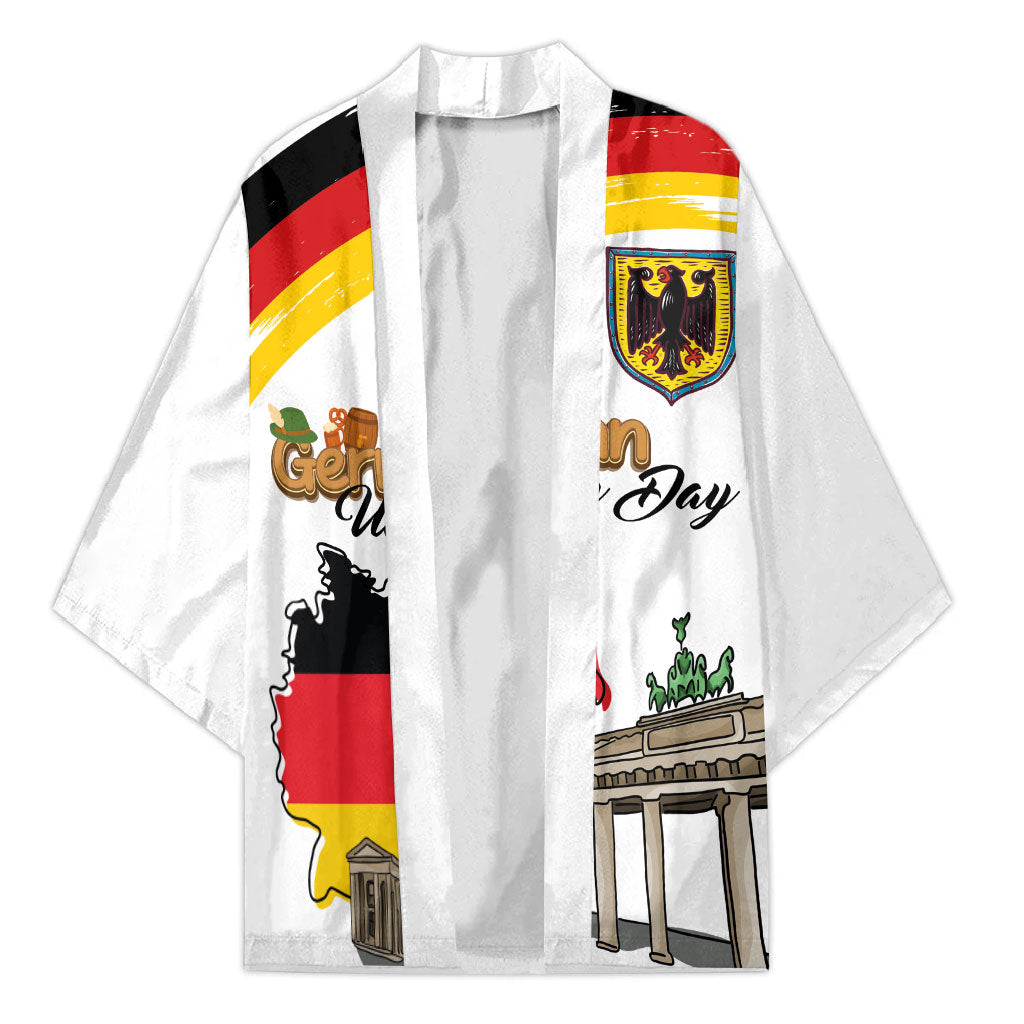 German Unity Day Kimono Deutschland-Brandenburg Gate with Map
