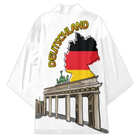 German Unity Day Kimono Deutschland-Brandenburg Gate with Map