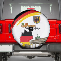 German Unity Day Spare Tire Cover Deutschland-Brandenburg Gate with Map