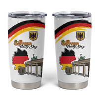 German Unity Day Tumbler Cup Deutschland-Brandenburg Gate with Map