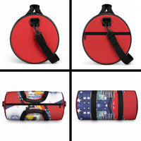 German American Heritage Month Duffle Bag USA Bald Eagle with Brandenburg Gate