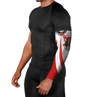 Polish American Heritage Month Arm Sleeves Winged Hussar with USA Bald Eagle