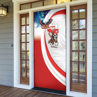 Polish American Heritage Month Door Cover Winged Hussar with USA Bald Eagle