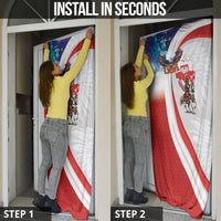 Polish American Heritage Month Door Cover Winged Hussar with USA Bald Eagle
