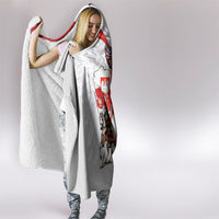 Polish American Heritage Month Hooded Blanket Winged Hussar with USA Bald Eagle