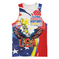 Filipino American History Month Basketball Jersey USA with Elements of Philippines Design