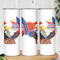 Filipino American History Month Skinny Tumbler USA with Elements of Philippines Design