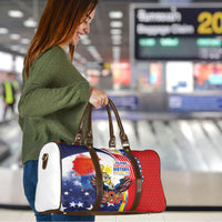 Filipino American History Month Travel Bag USA with Elements of Philippines Design