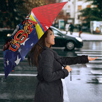 Filipino American History Month Umbrella USA with Elements of Philippines Design